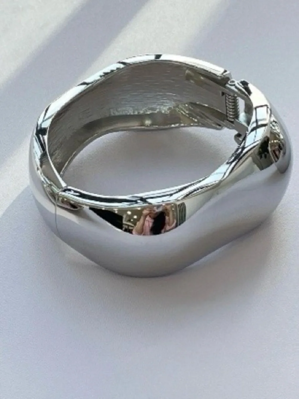 Chunky Silver Statement Trio - Sculptural Bangle Set